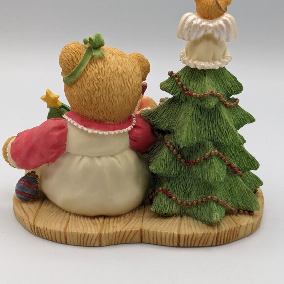 Cherished Teddies Lynn (310735) Girl with Christmas Tree/Bear Figurine 1998 - Picture 5 of 11